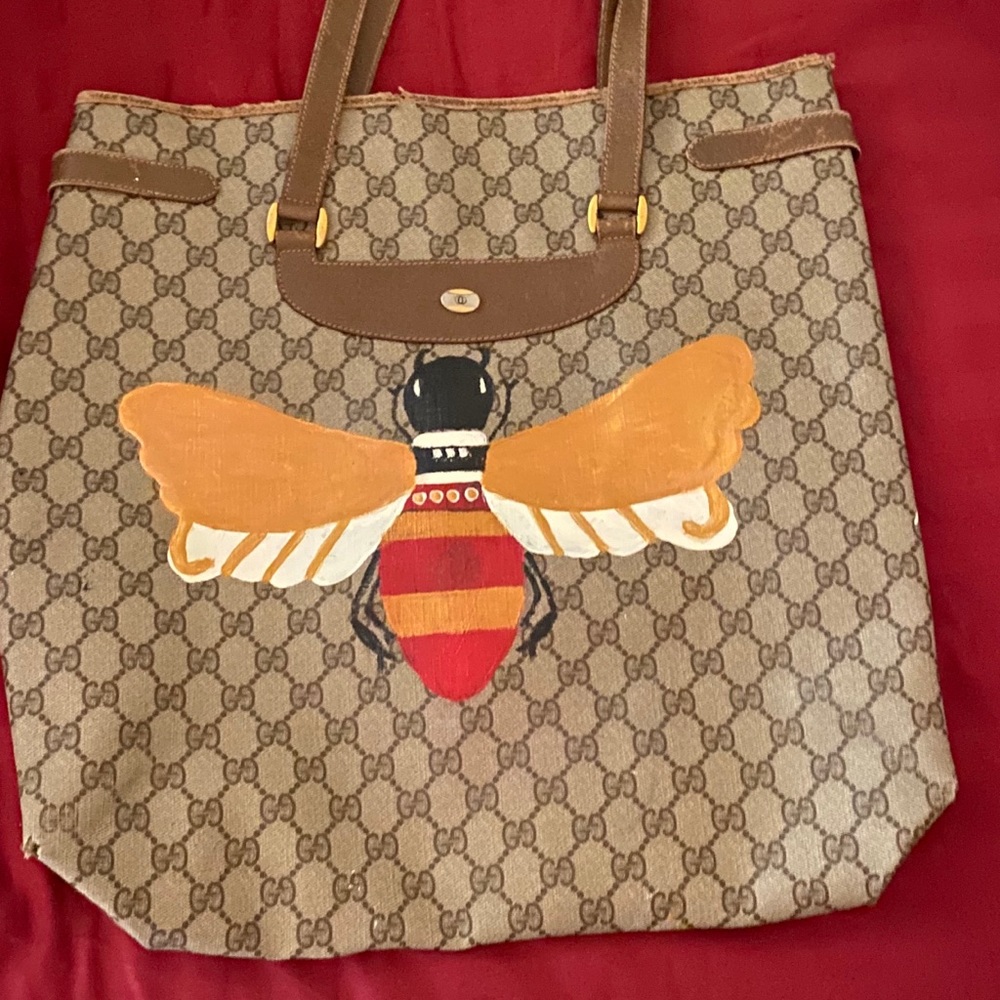 Authentic Gucci large GG Tote vintage